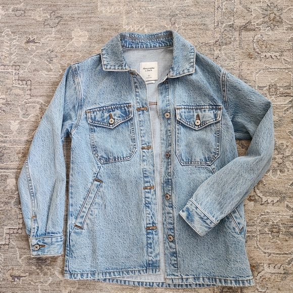 Abercrombie & Fitch Jackets & Blazers - Abercrombie & Fitch Light Blue Jean Jacket